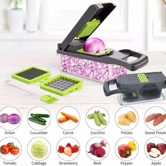 16-In-1 Vegetable Chopper, Professional Onion Chopper, Multi-Functional Food Cho - Picture 4 of 9